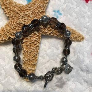 SILPADA .925 Smoky Quartz Toggle Bracelet B1477